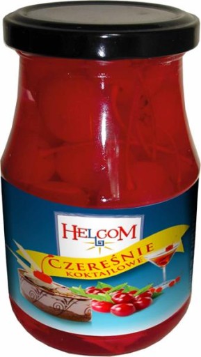Červené kokteilové čerešne 370g