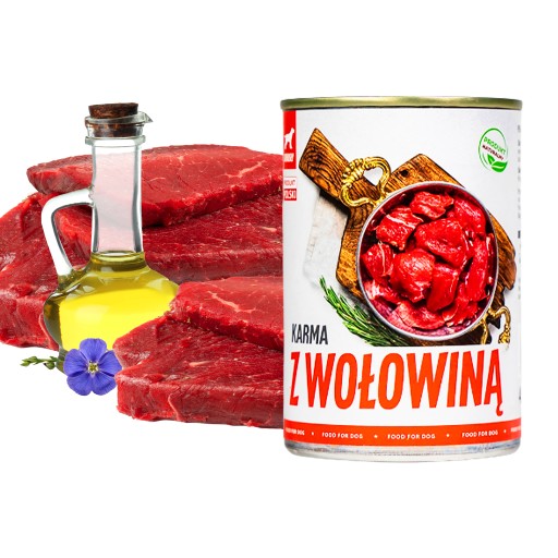 TUF TUF Mokré krmivo pre psov Hovädzie mäso 800g