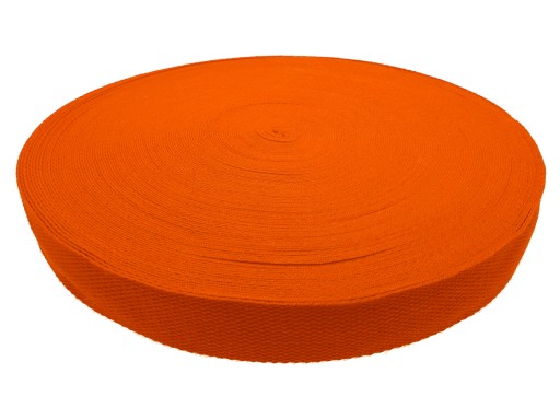 Prepravná páska 32 mm oranžový bavlnený popruh