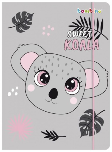 Leporelo Sweet Koala A4 s gumičkou pre dievčatá