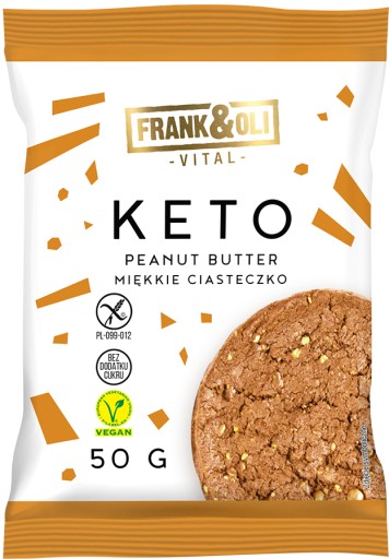 Frank&Oli Keto sušienka s arašidovým maslom 50 g x 5