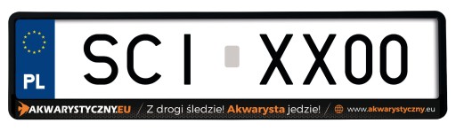 Rám ŠPZ - Z cesty, sleď! AKVARIST prichádza!