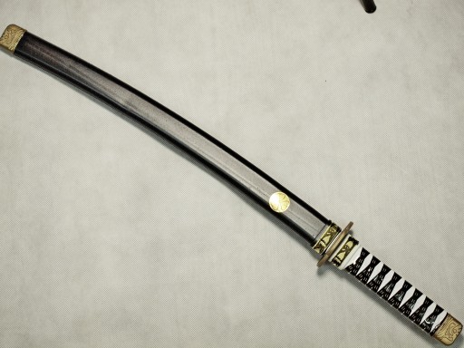 Meč NINJA čierny Samuraj Katana 60 cm KRASZEK