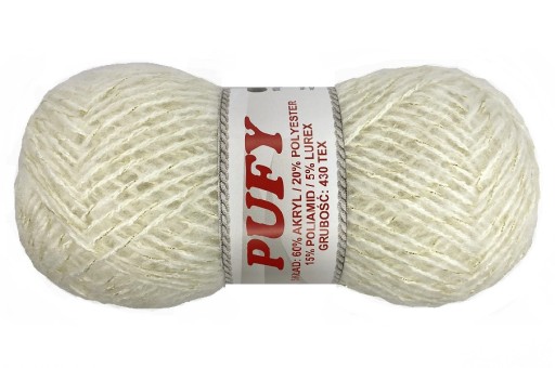 Priadza *PUFFY* kovová niť _ 00 ECRI