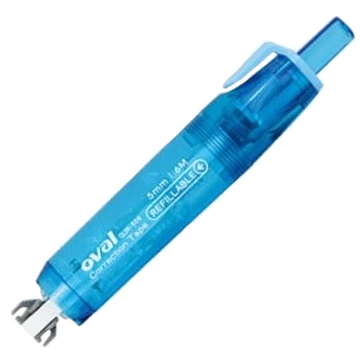 OVÁLNY korektor v páske 5mm x 6m - klik + náplň
