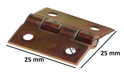 PLOCHANÝ NÁBYTOVÝ PÁN NA NÁBYTOK 25x25 MM SET