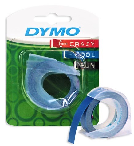 3D páska na raziče, modrá, 9mm*3m, Dymo