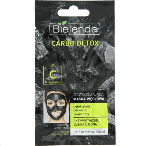 BIELENDA CARBO DETOX Maska na tvár pre zmiešanú pleť