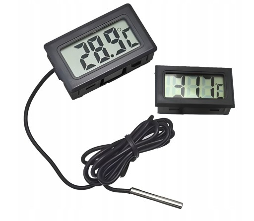 Presný digitálny LCD panelový teplomer so sondou -50°C +110°C