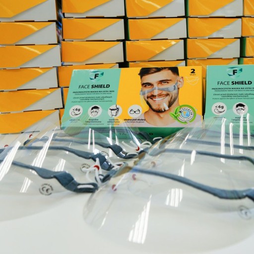 FACE SHIELD mini šilt na ústa a nos 2 ks