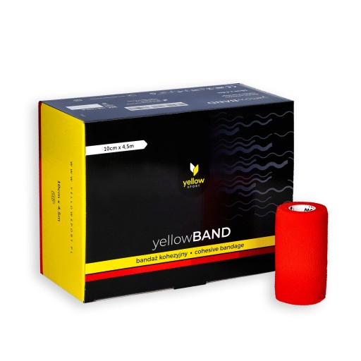 Samolepiaci stabilizačný kohézny obväz YellowBAND 10cm červený