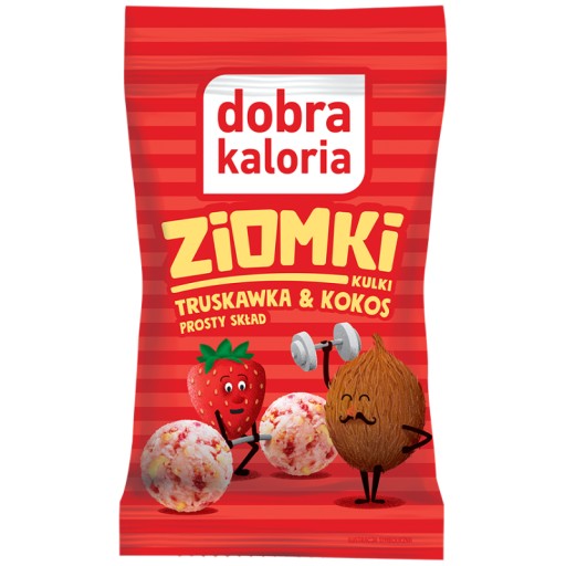 Guľôčky BEZ CUKRU Jahoda Kokos Good Calorie 24g