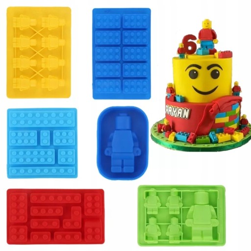 FORMA SILIKÓNOVÁ FORMA ČOKOLÁDY PRRALINES ŽELÉ TORTY LEGO 914 TEHLY