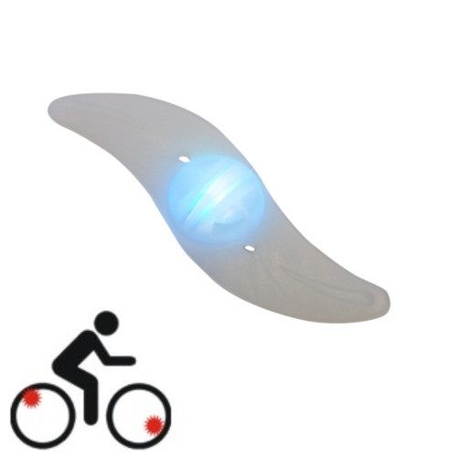 Svietiaci kryt na špice bicykla, modrý