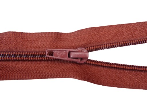 ŠPIRÁLOVÝ deliaci zips 80 cm HNEDÝ
