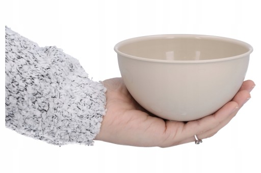PLASTOVÁ MISKA, béžová, malá kuchynská miska, 0,5l, na ovocné snacky
