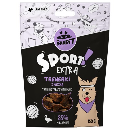 Pán. Bandit SPORT EXTRA Trenažéry s kačicou 150g/ Tréningové maškrty s kačicou 1