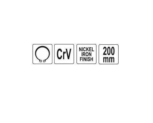 SEGERA vnútorné kliešte rovné 200 mm YT-2146