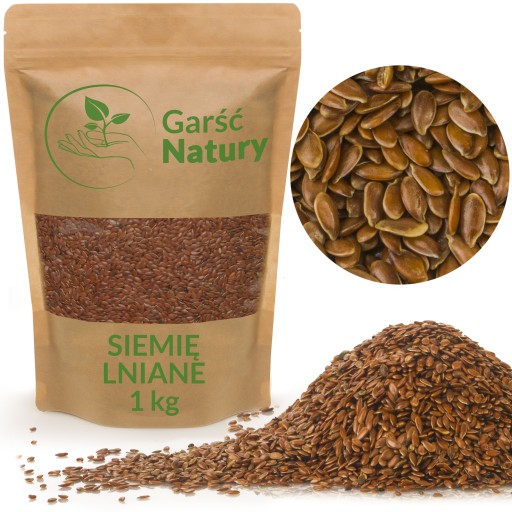 Prírodné ľanové zrná Hnedá PLÁNO 1kg