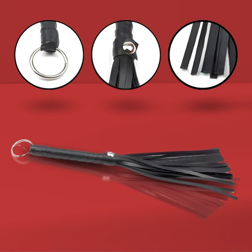 BIČ BIČ KOŽA BIČ BDSM PLAY EROTICKÝ FLOGGER SEX 30 CM DOMINATION