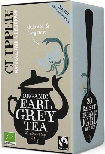 Earl Grey Fair Trade Bio čierny čaj (20 X 2 G) 40 G - Clipper