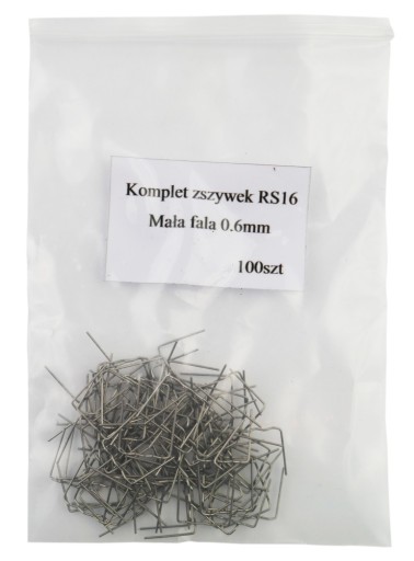 SVORKY RS16 plastové ZVÁRACIE sponky pre STROJ NA PLASTOVÉ SVORKY 100 ks.