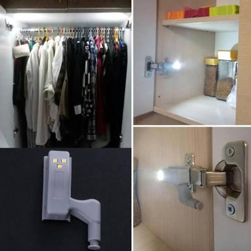Lampa do skrinky NA DVERE PANT 3x LED + BATÉRIA
