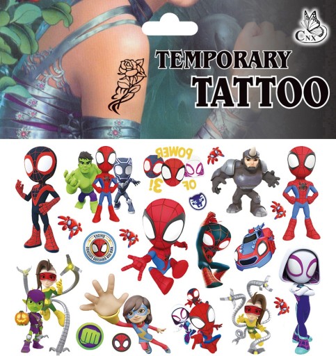 UMÝVAJÚCE TETOVANIE PRE DETI SPIDERMAN CG405
