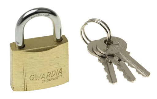 GWARDIA MOSADZNÝ ZÁMOK 30 mm TVRZENÁ RIADKA