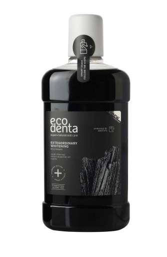ECODENTA Ústna voda s čiernym uhlím 480 ml