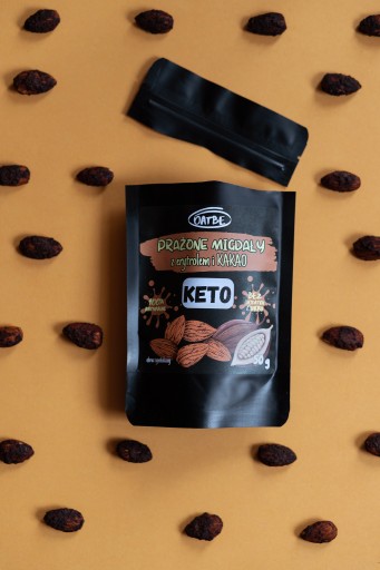 OATBE KETO Pražené mandle s erytritolom a kakaom | Bez pridaného cukru |