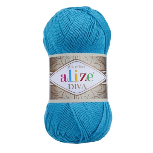 Priadza Alize Diva 245 - azúrová
