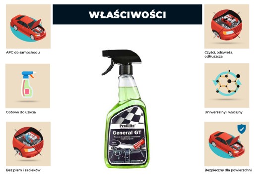 PROELITE General GT na čistenie interiéru vozidla 750ml