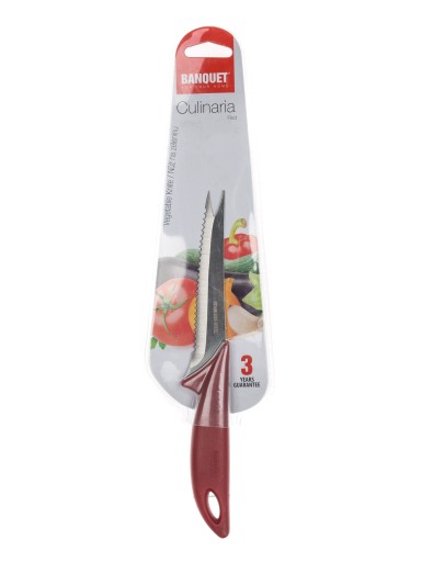 RED CULINARIA nôž na zeleninu 12cm univerzálny kuchynský nôž s guľôčkovými zubami
