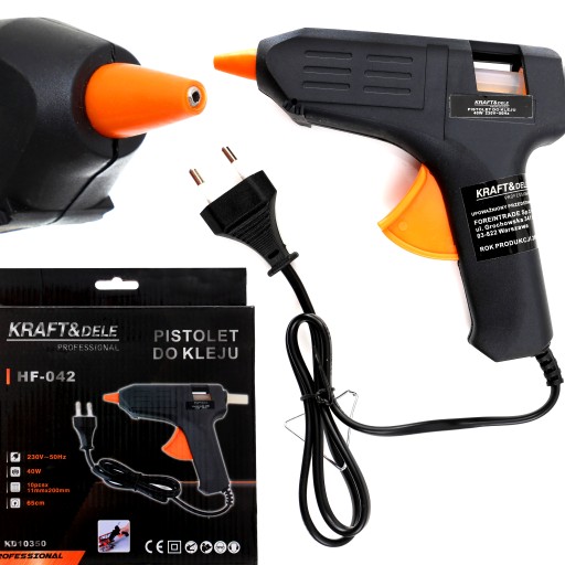 Kraft&Dele horúca lepiaca pištoľ 7 kaziet 40W 200 °C