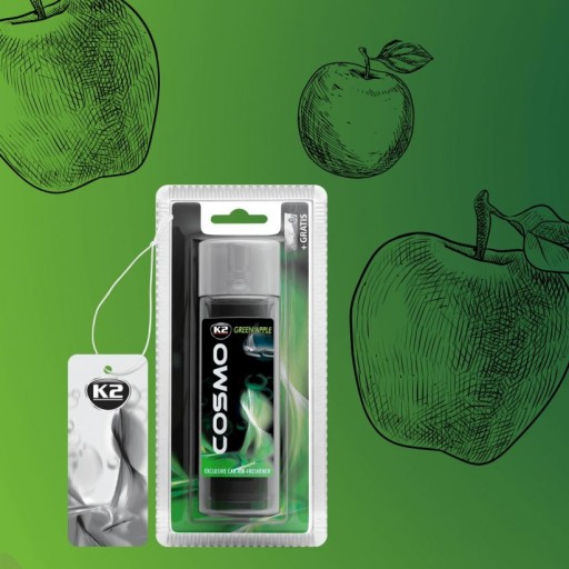 K2 COSMO 50 ML ZELENÉ JABLKO OSVIEŽOVAČ AUTO
