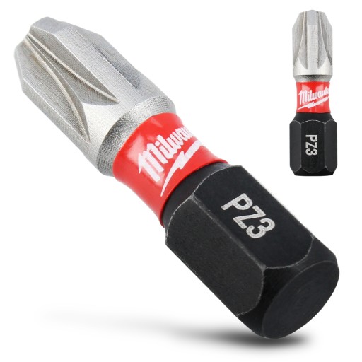 Nárazový bit pre skrutkovače, vŕtačky a skrutkovače PZ3 25 mm