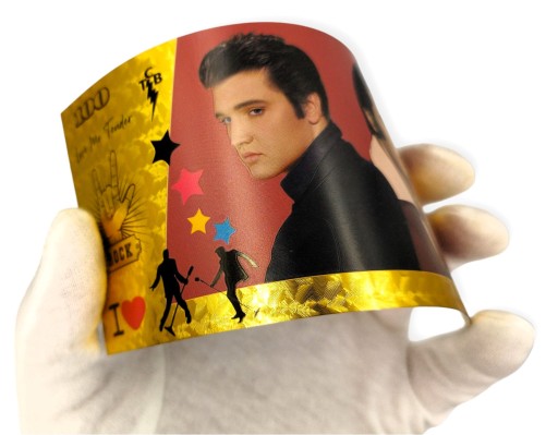 ELVIS PRESLEY Jedinečná pozlátená zberateľská bankovka