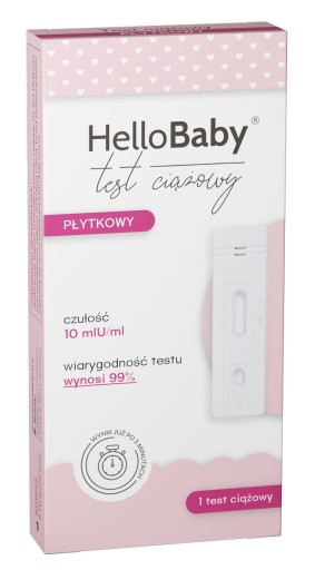 HelloBaby tehotenský testovací tanier 1 ks.