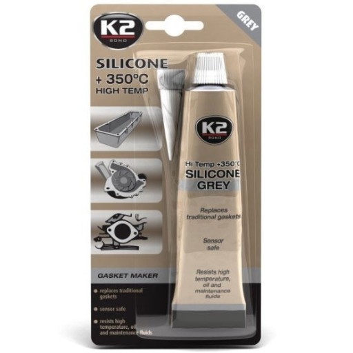 K2 ŠEDÝ SILIKÓN VYSOKÁ TEPLOTA 85g +350C