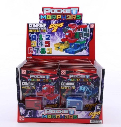 POCKET MORPHERS III FIGURKA 1 K1CKBACK skladací robot Master Blaster 6+