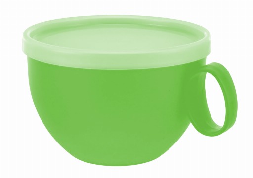 JUMBO XXL hrnček s rúčkou NA KÁvu, ČAJ, POLIEVKY S viečkom 550ML MIX FARBA