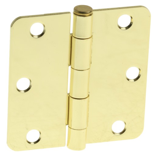 PÁNT POKOVOVANÝ 3 x 3 MOSADZNÝ PÁN 76 x 76 mm ZLATÝ PRE BEZDLAŽKOVÉ DVERE