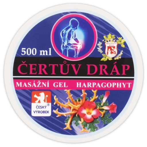 Masážny gél Diablov pazúr Bylinky Kosti Kĺby Putorius 500 ml