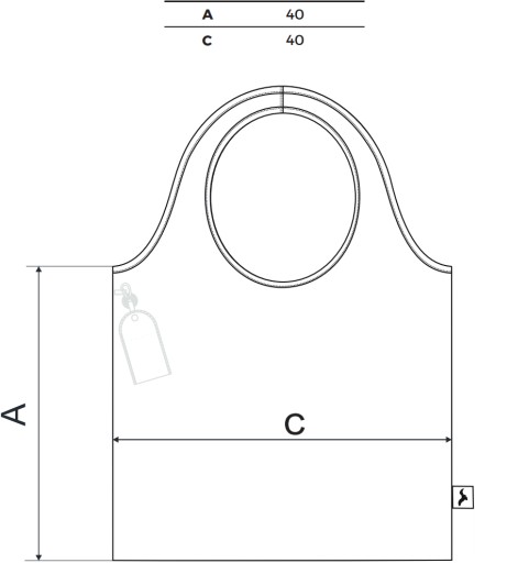 MALFINI SMART 911 unisex nákupná taška 40x40 cm