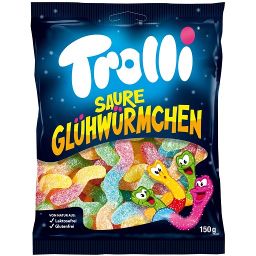 Trolli Saure Gluhwurmchen kyslé želé 150g