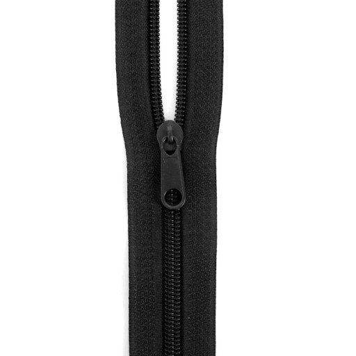 LuxTextil Zips Zips 5mm ŠPIRÁLA + 2 Zips Zipsy 1m ČIERNA