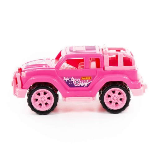 JEEP RUŽOVÝ TERÉNNY NÁKLADNÉ NÁKLADNÉ DIEVČATKO TERÉNNE