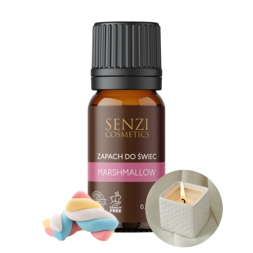 Vôňa na sójové sviečky, parafínový vosk, vonný olej 10ml MARSHMALLOW