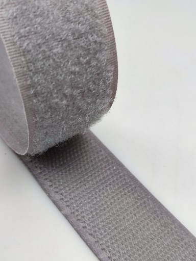 Páska na suchý zips 25 mm ŠEDÁ 1 METER sada